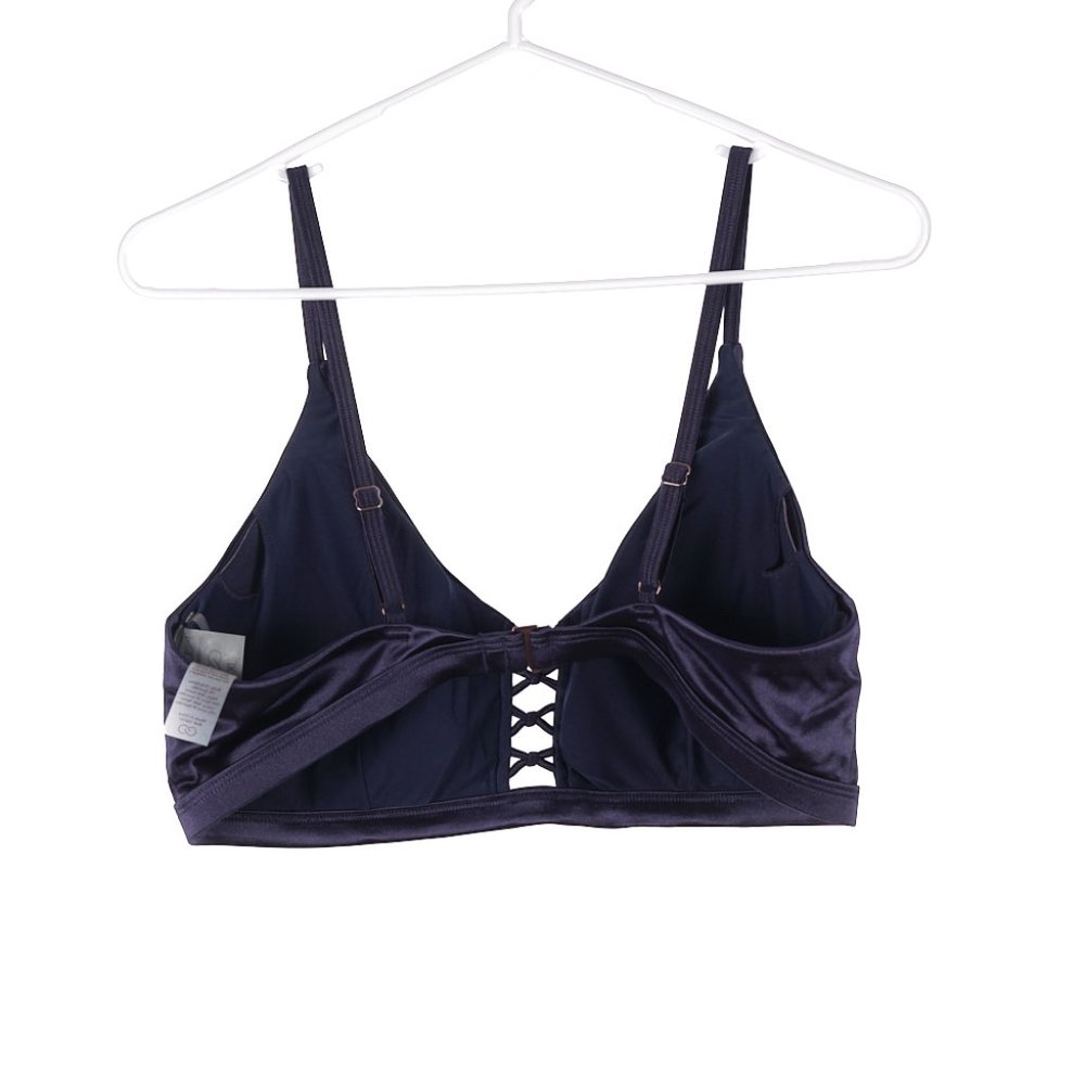 Calia Shiny Blue Bra Swim Top XL - Picture 4 of 6